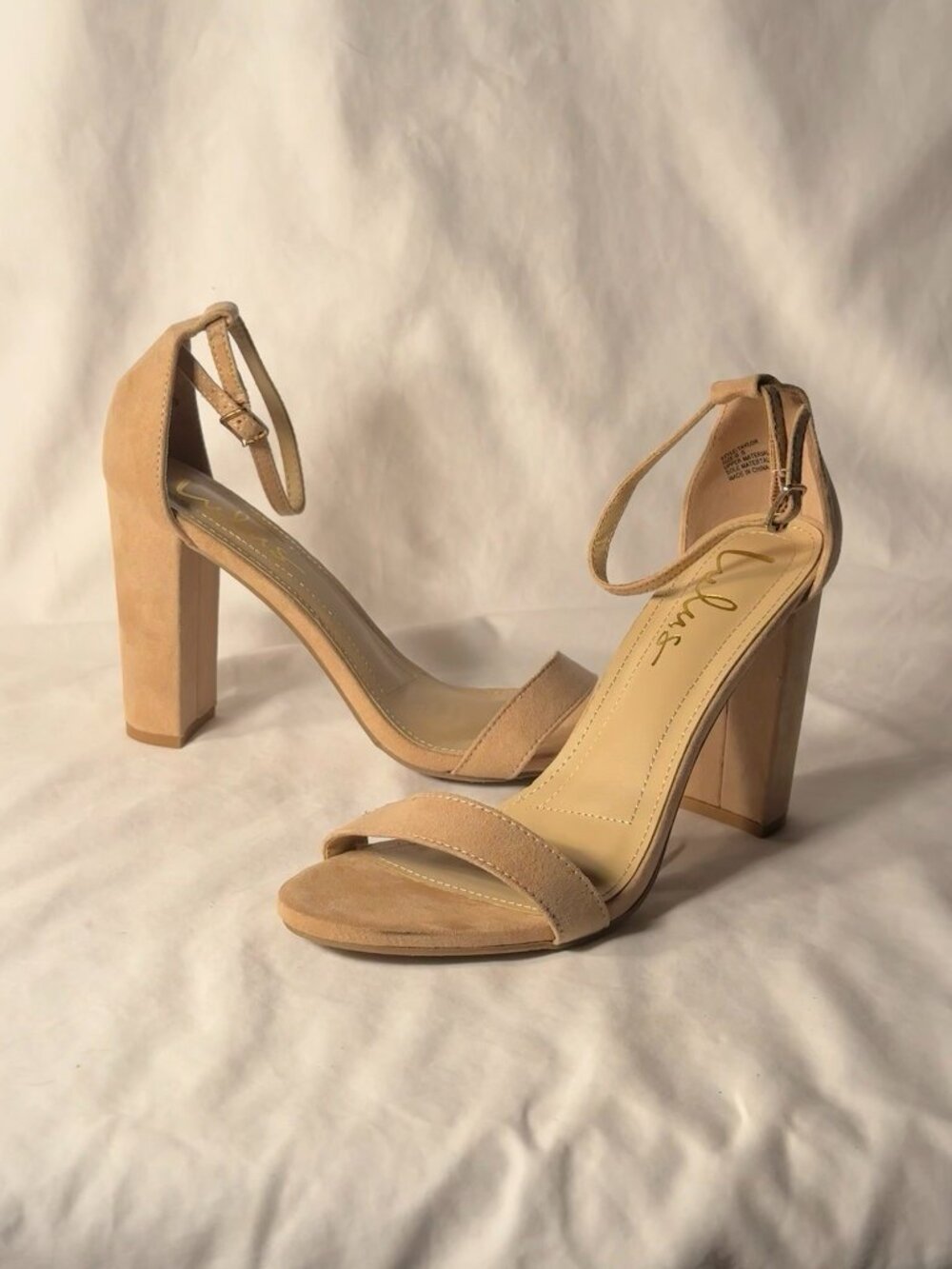 Lulu Women’s TAYLOR Nude Slingback High Heel Shoes